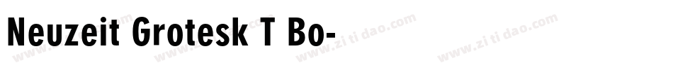 Neuzeit Grotesk T Bo字体转换